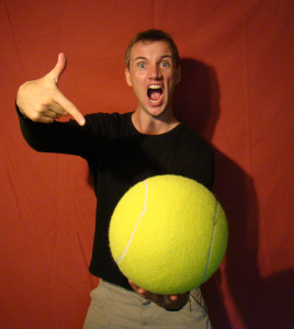 pete giant tennis ball